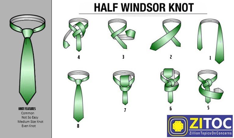 You are currently viewing Half Windsor knot – How to tie a tie